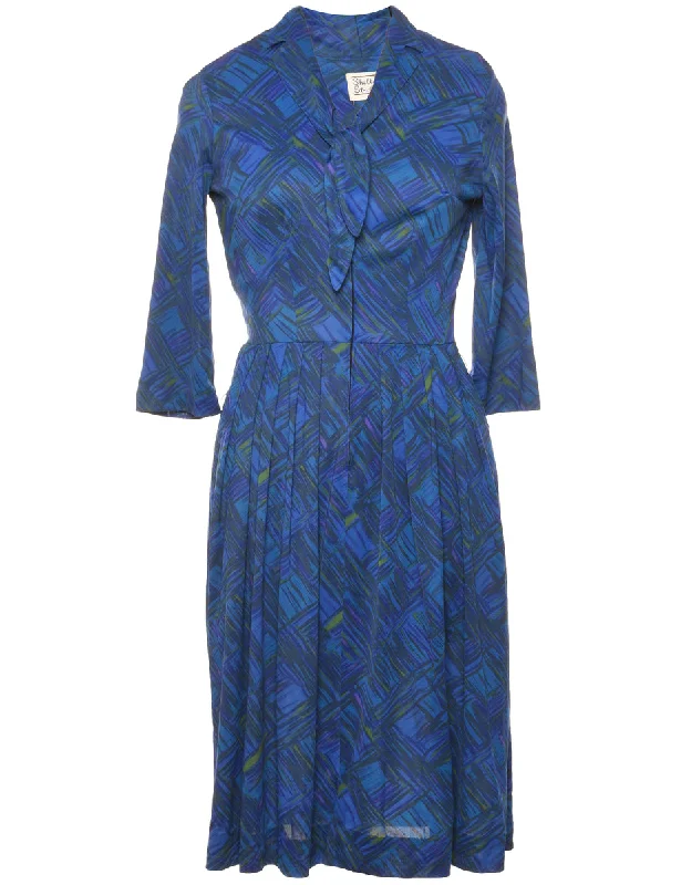 Elegant Design Navy Dress - XL