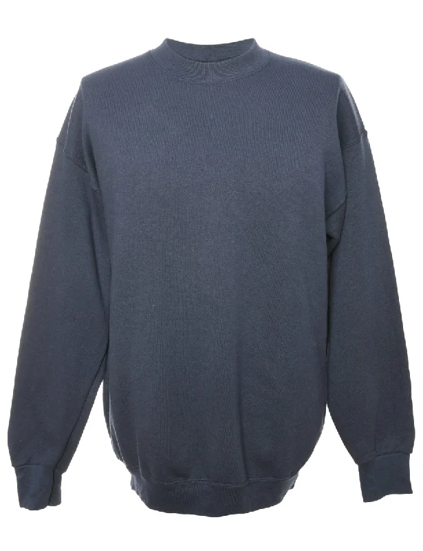 Integrated Design Navy Fruit Of The Loom Plain Sweatshirt - L