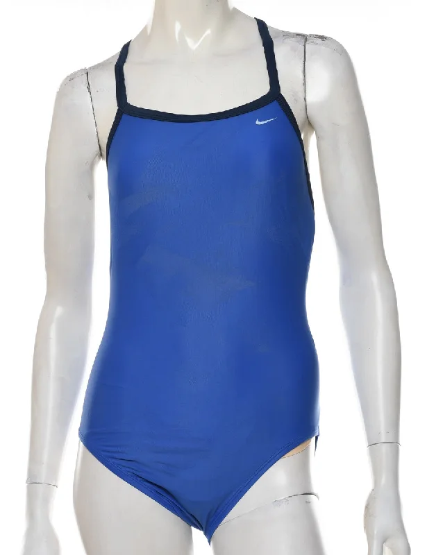 Sports Design Nike Blue One-piece Swimsuit - S