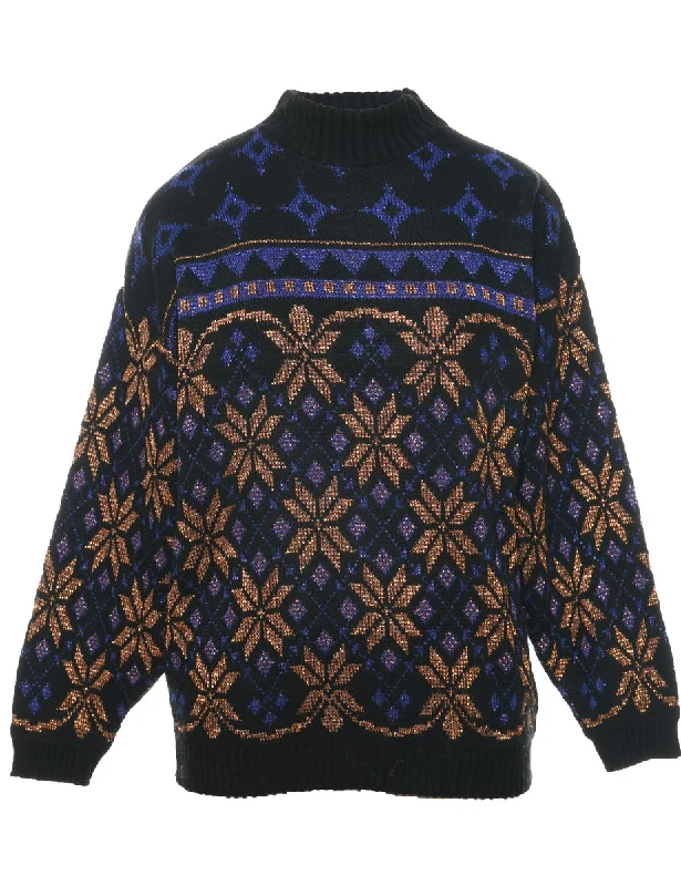 Fashion Pioneer Nordic Black Jumper - M