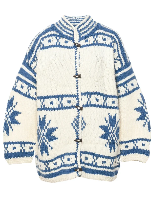 Relaxed Style Nordic Cardigan - L