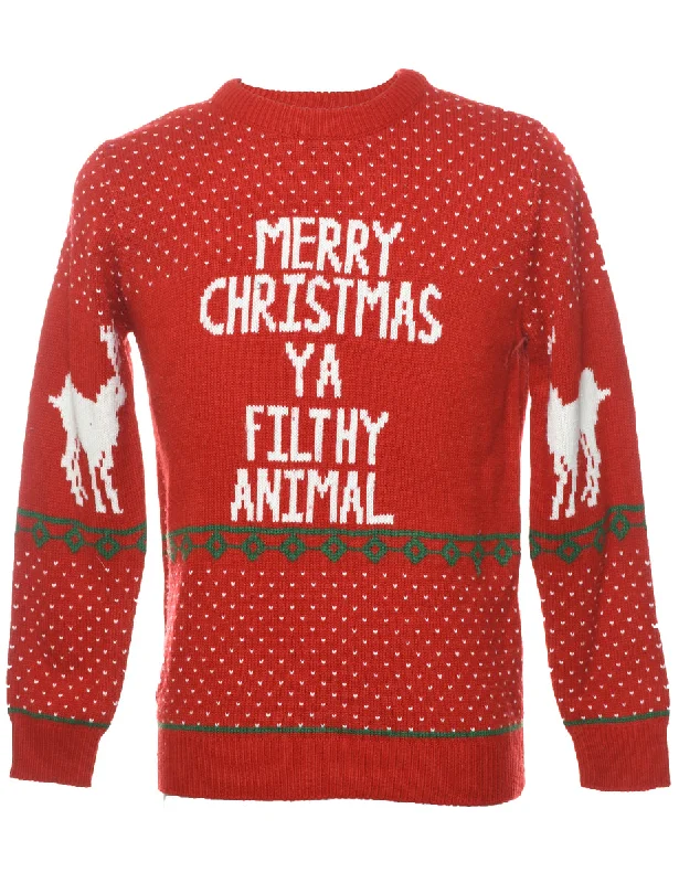 Cozy Look Nordic Christmas Jumper - M