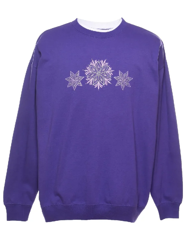Comfort Fit Nordic Christmas Sweatshirt - XL