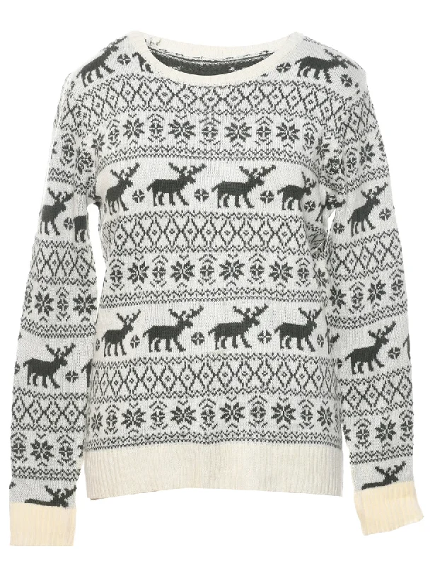 Casual Comfort Nordic Jumper - L