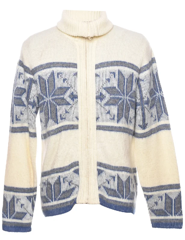 Sweet Girl Nordic Off White Cardigan - L