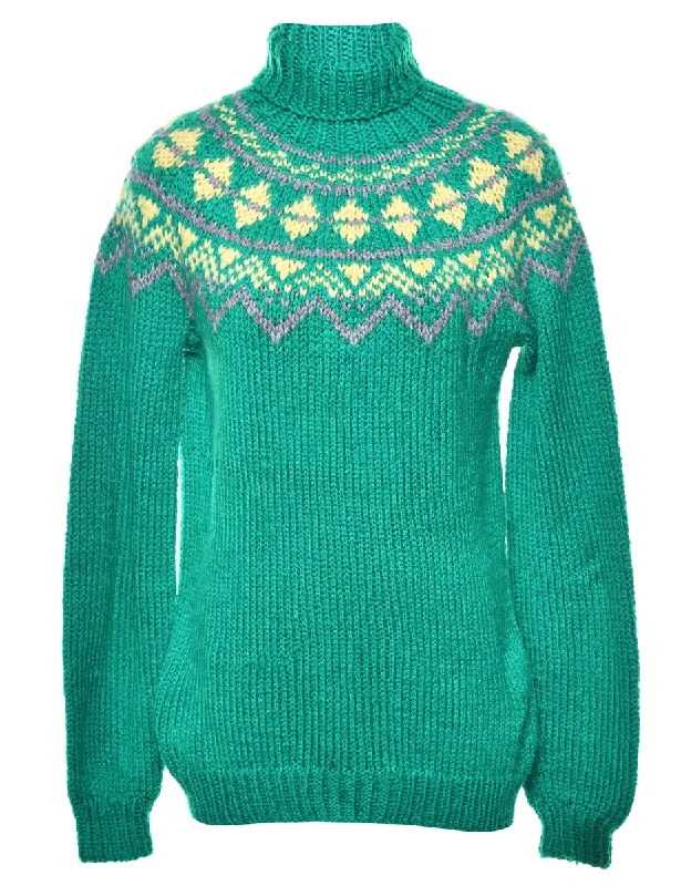 New Products Nordic Polo Neck Jumper - M