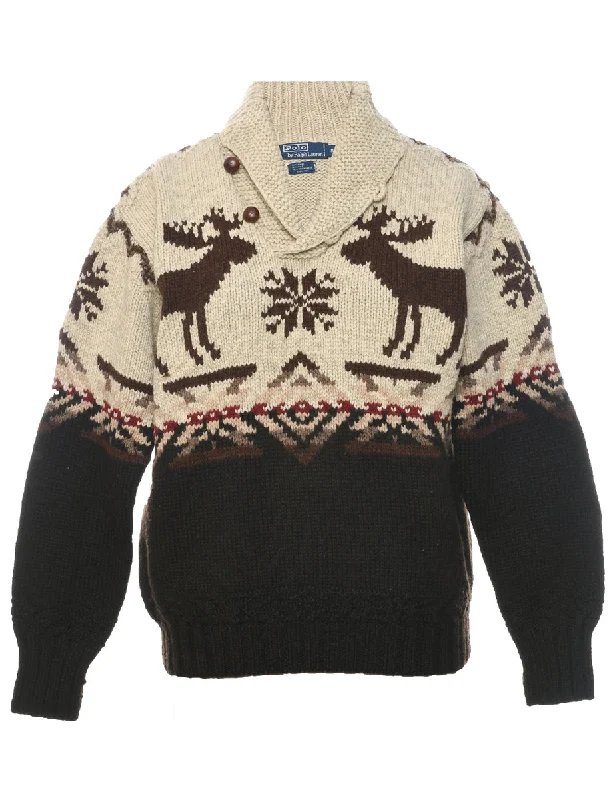 Casual Street Nordic Ralph Lauren Cowichan Jumper - M