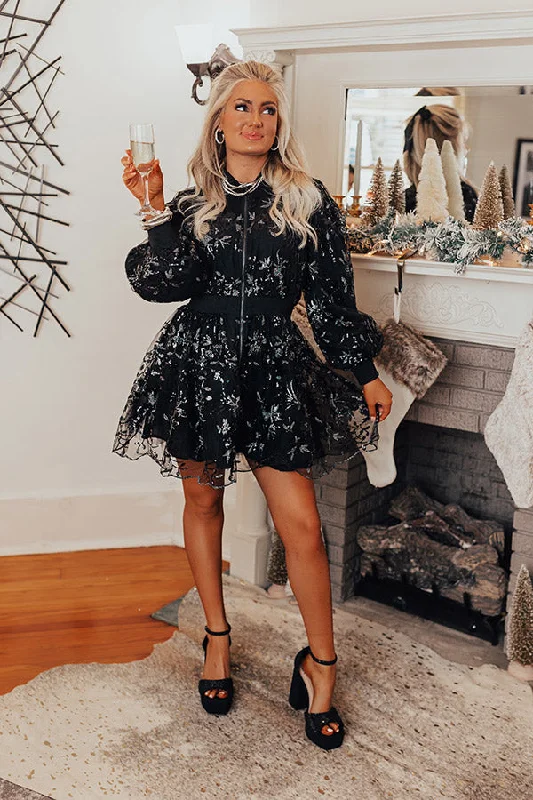 Minimal Classic Paris Dreaming Sequin Mini Dress