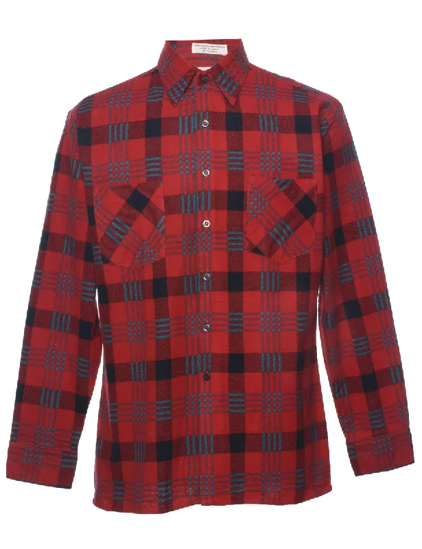 Red Checked Shirt - M