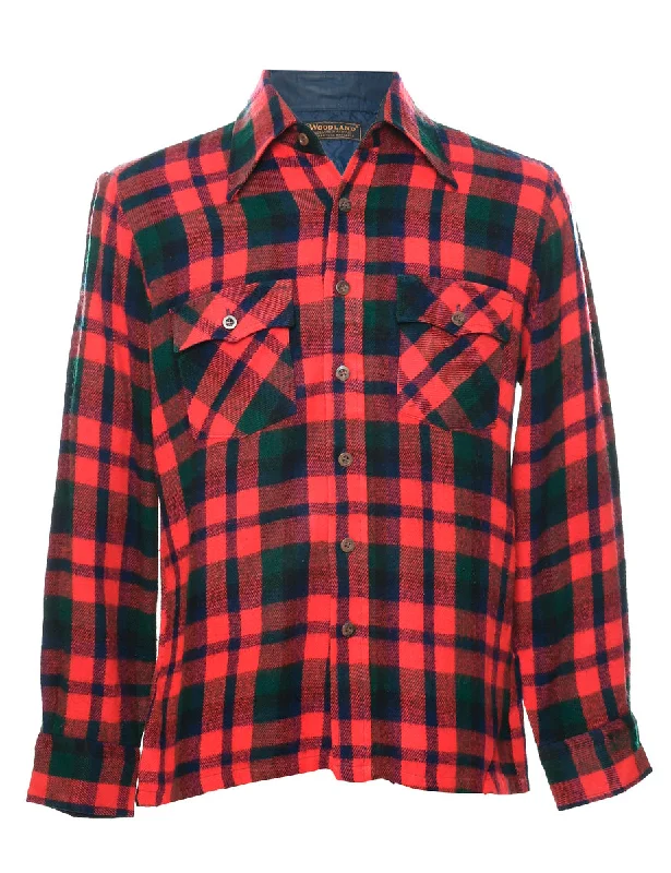 Red Checked Shirt - M