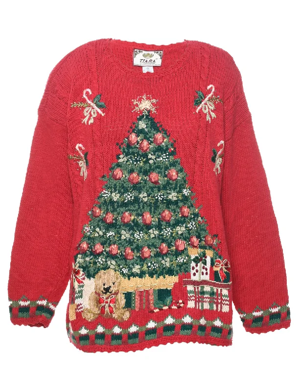 Red Christmas Jumper - XL