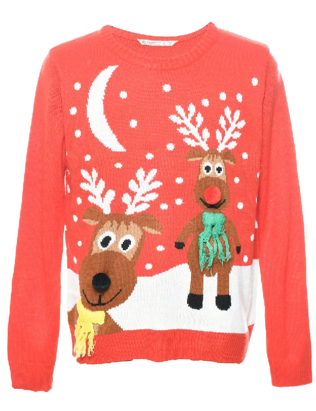 Red Christmas Jumper - XL