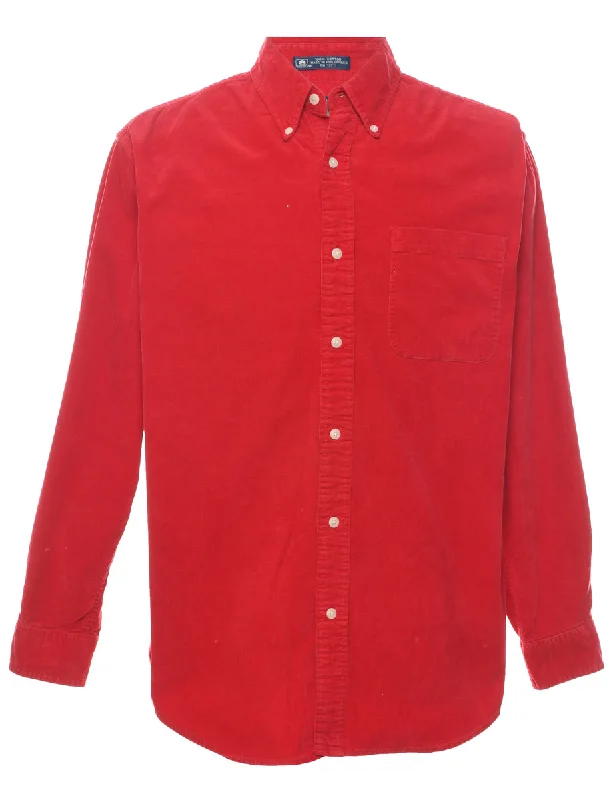 Red Corduroy Shirt - M