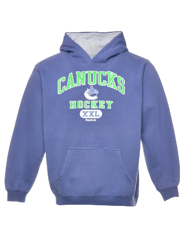 Reebok Canucks Hockey Printed Hoodie  - S