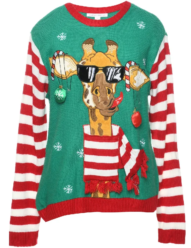 Reindeer Christmas Jumper - M