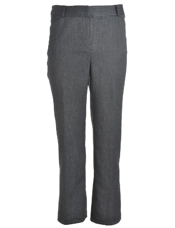 Reworked Cropped Dana Tapered Trousers - W32