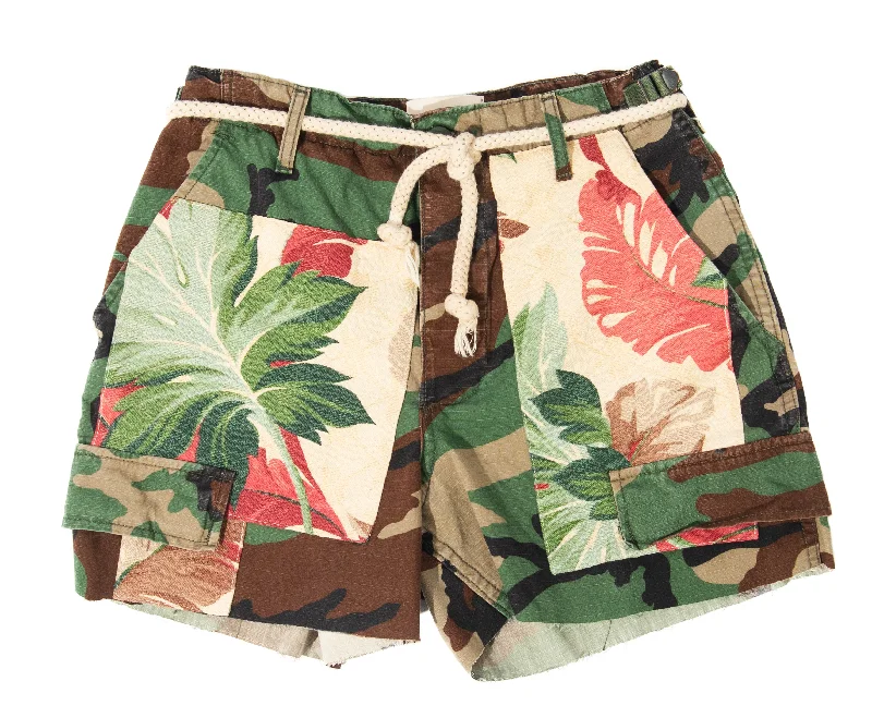 French Style Riley Vintage Florist Camo Shorts ships in 2 weeks