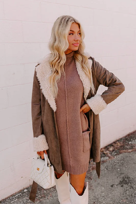 Body Design Rustic Vineyard Knit Sweater Dress