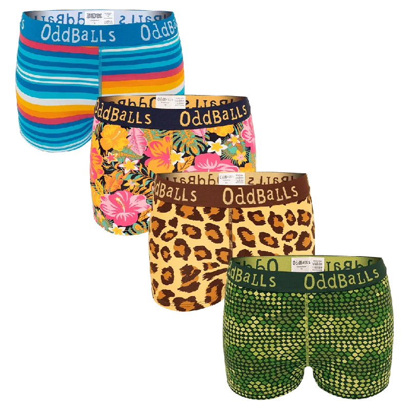 Safari Bundle - Ladies Boxer Shorts 4 Pack Bundle