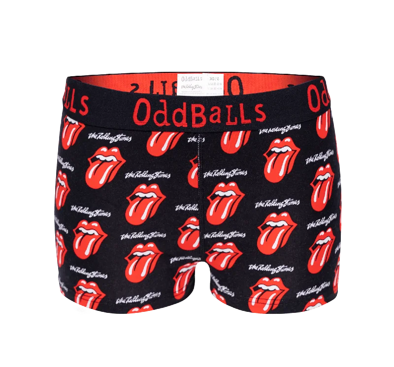 The Rolling Stones - Black - Ladies Boxers